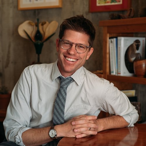 Professor Matt Ritter, smiling in his office