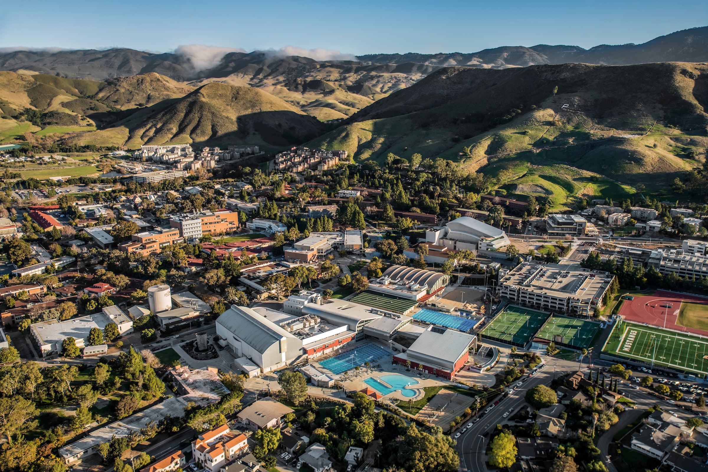 A view overlooking the Cal Poly campus