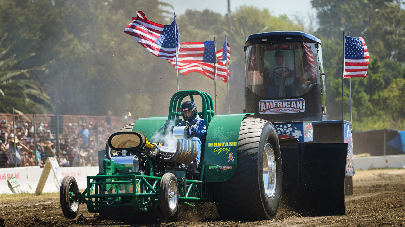 Fans cheered at the annual Truck and Tractor Pull 