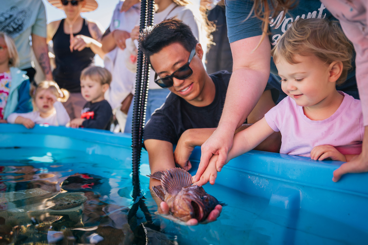 Cal Poly’s Center for Coastal Marine Sciences held its open house at the Cal Poly Pier in October. The event brings local community members together with students and faculty at Cal Poly to learn more about research done at the pier. 