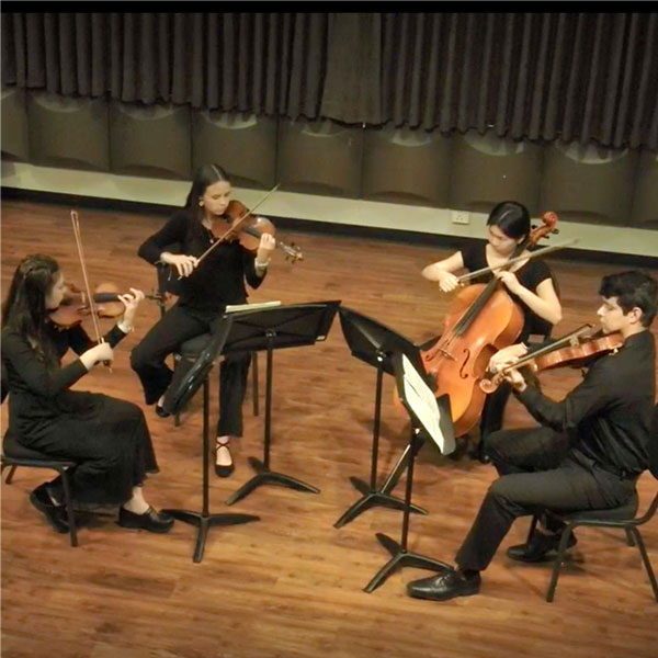 The String Quartet is one of the ensembles that may perform at Open House.