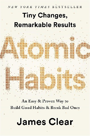 The cover of Atomic Habits book