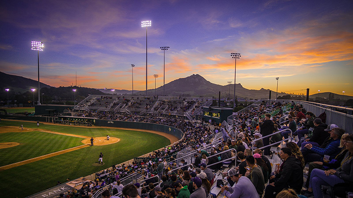 A Cal Poly Baseball game in 2019.