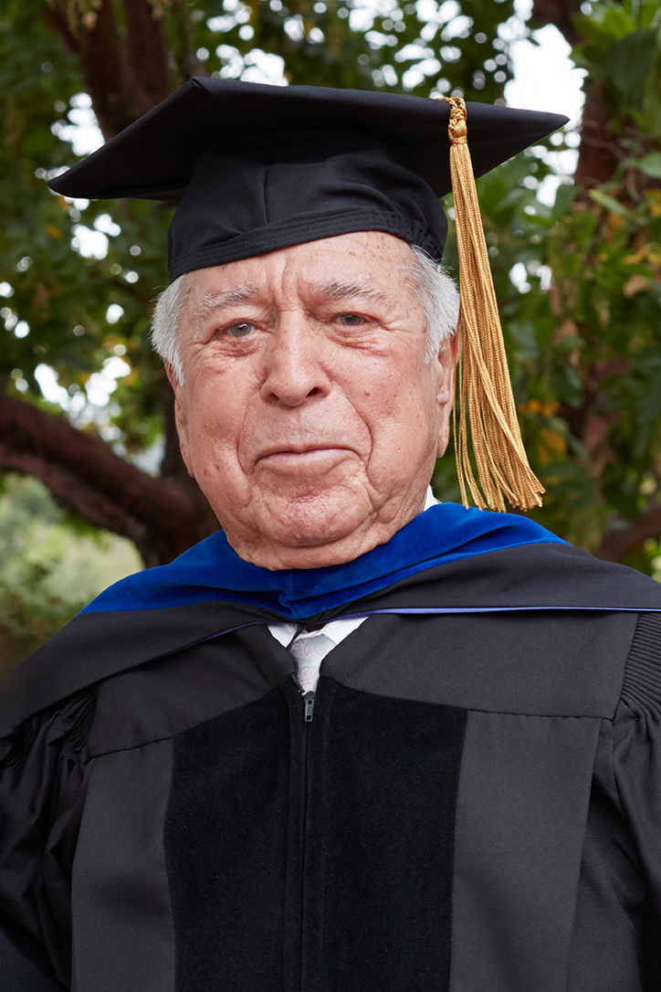 George Gowgani at a 2016 Spring Commencement ceremony
