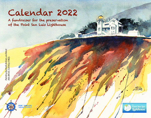 Cover of calendar with drawing of Point San Luis Lighthouse