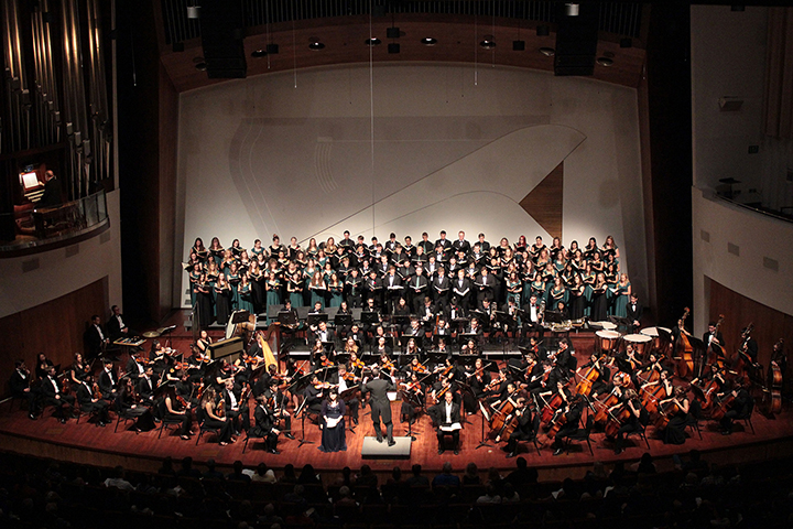 The Cal Poly Symphony and Cal Poly Choirs last presented a concert together in 2018.