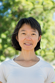 Professor Marilyn Tseng poses for a photo on Cal Poly's campus. 