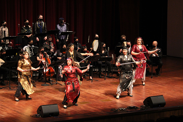 The Arab Music Ensemble performs in 2022.