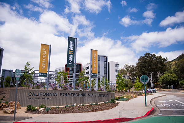 Cal Poly's campus entrance at Grand Avenue 