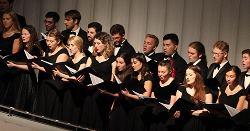 File photo of a Cal Poly Choirs concert