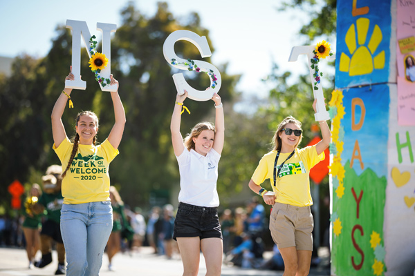 Students at Cal Poly's 29th annual Open House.