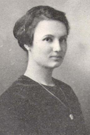 1912 Cal Poly yearbook graduation photo of Sophie Huchting Cubbison