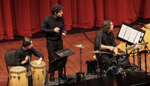 jazz musicians performing on stage
