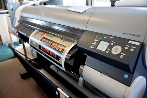 A Cal Poly Print and Copy digital printer