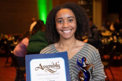 Student Genesis Glover is one of the 2024 MLK Legacy Award recipients