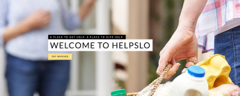 Screenshot of the banner image for local community group HelpSLO, which started to help people made vulnerable due to the coronavirus.