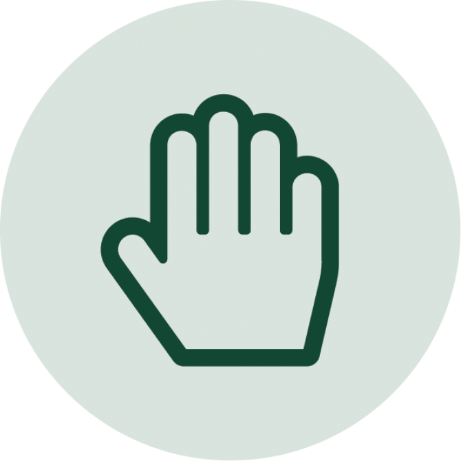 Icon of a hand