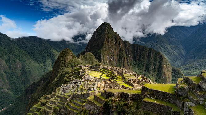 Landscape view of Machu Picchu