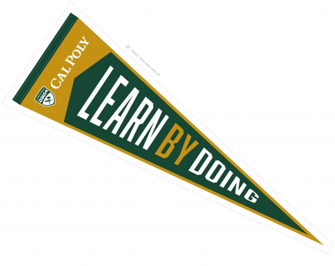 Image of a Cal Poly pennant