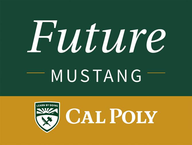 Reads Future Mustang with the Cal Poly Logo