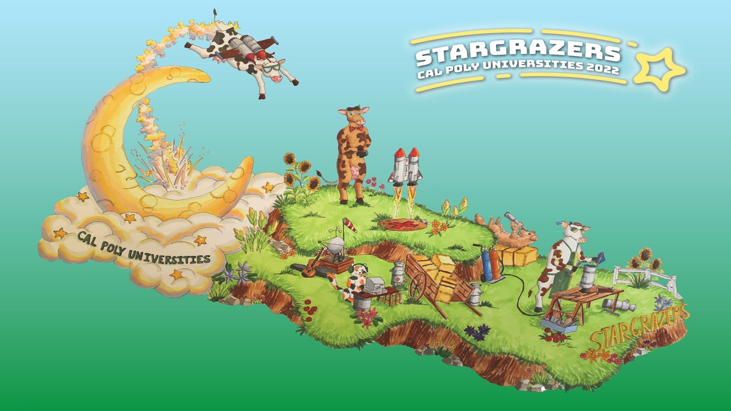 Cal Poly Universities’ Rose Float Entry Will Go Over the Moooon in 2022 ...