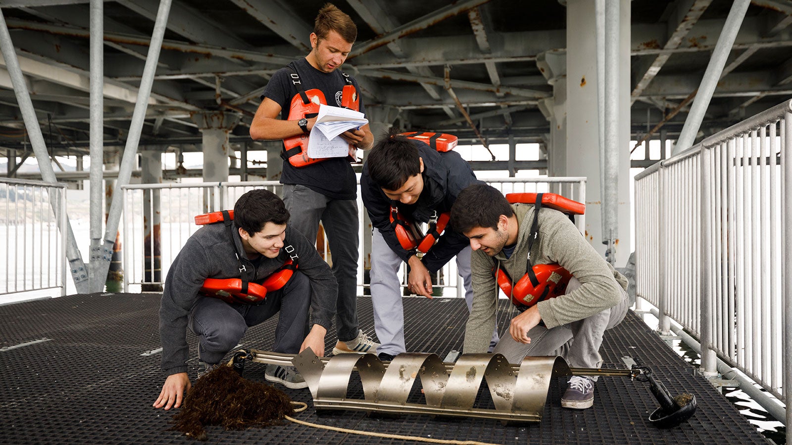 Materials Engineering students at work