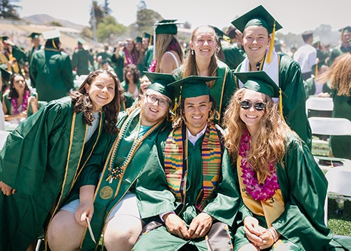 Cal Poly math and science graduates at 2023 commencement