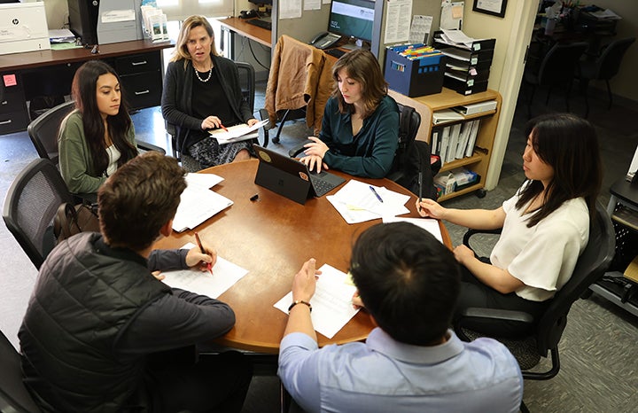 Lisa Sperow speaks to the LITC leadership team and heads the LITC boot camp for new workers. (Photos: Pat Pemberton)