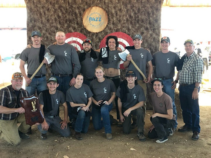 The Cal Poly Loggers at the 73rd Sierra-Cascade Logging Conference Anderson, California.
