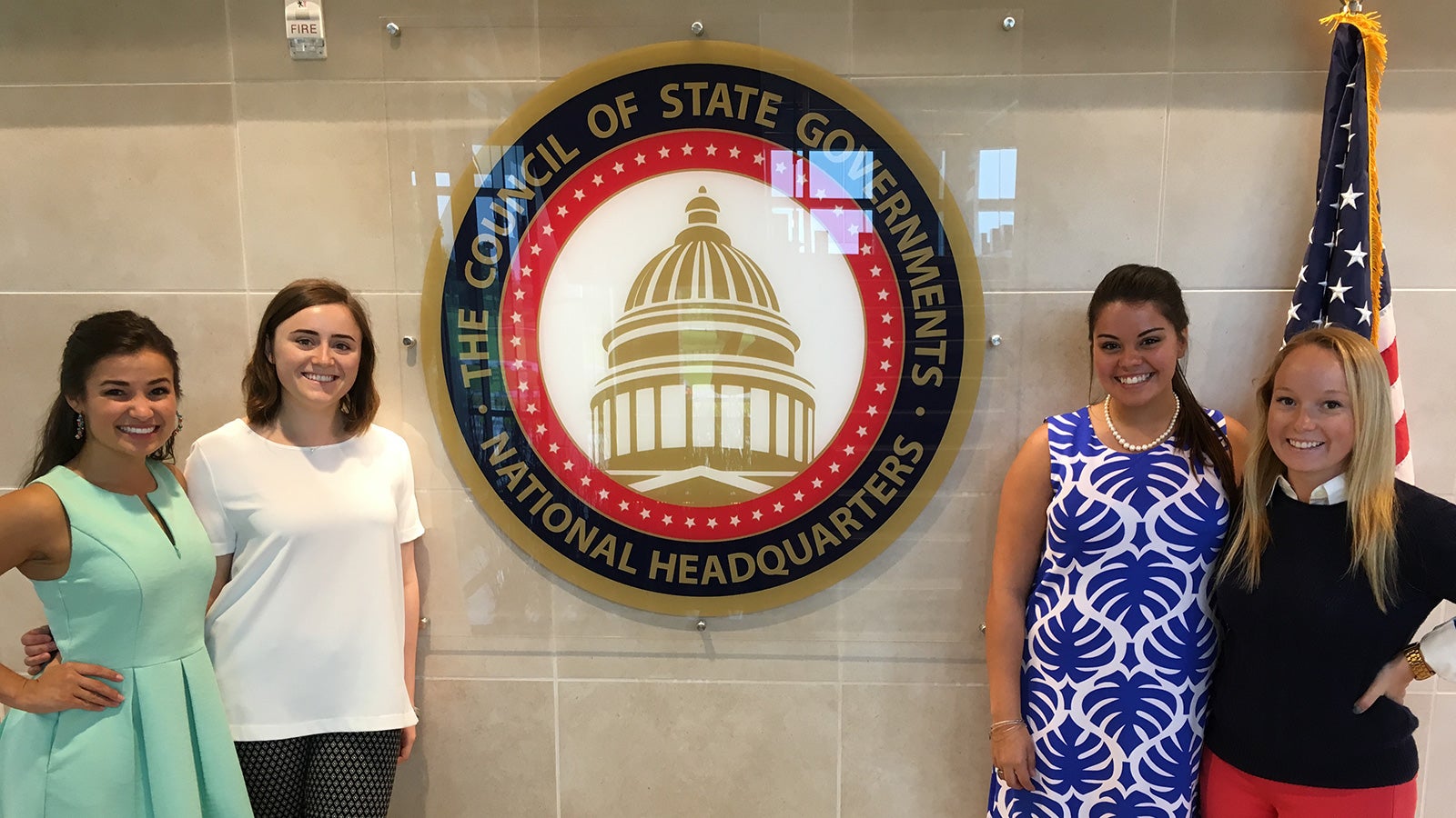 Political Science Students at the National Headquarters of the Council of State Governments