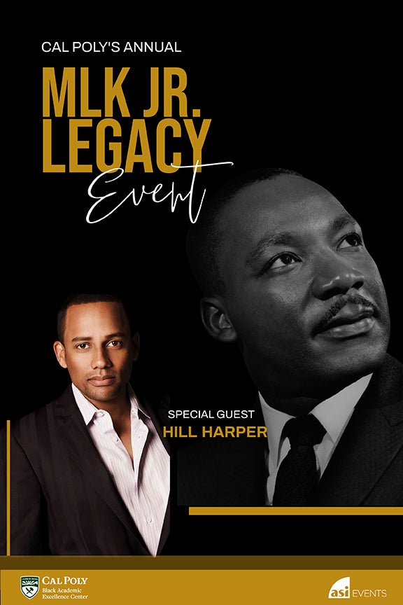 Hill Harper will be the guest speaker at the annual celebration honoring Martin Luther King Jr.