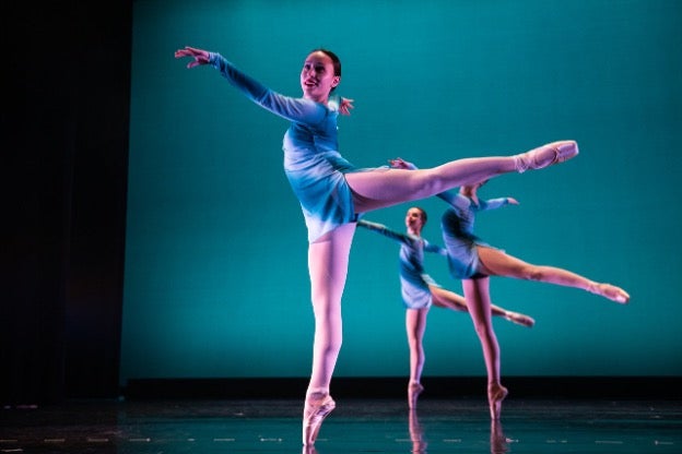 Kimberly Marquez performs “Concert in Motion,” choreographed by Assistant Director Michelle Walter.