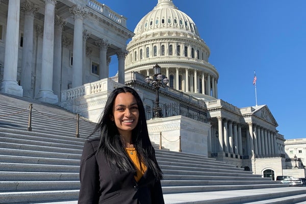 Desiree Nunes at the Capitol Building in Washington, D.C.