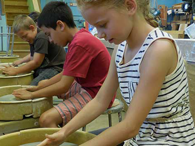 Children participate in a past Poly Trekkers program