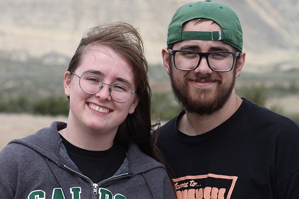 Cal Poly seniors Whitney Rienks and Jonah Rienks 