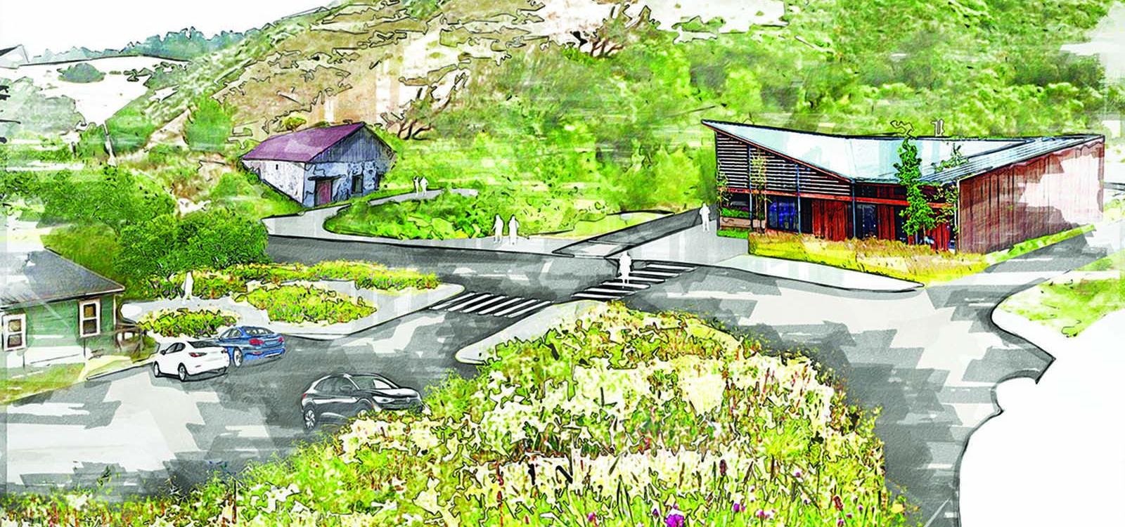 Swanton Ranch visitor center ideation by Charles de Villers.