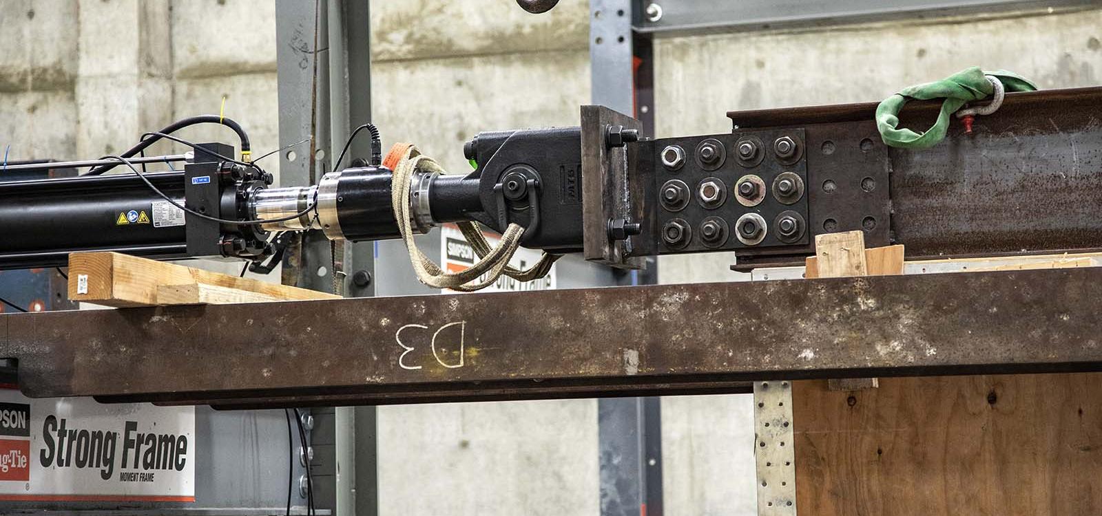 The actuator, which was supplied to Cal Poly with the help of an NSF grant.