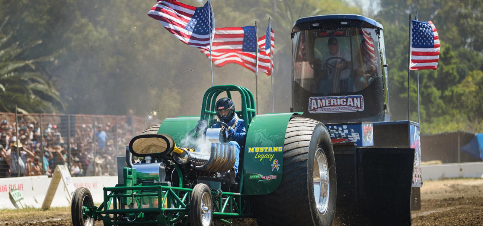 Fans cheered at the annual Truck and Tractor Pull 