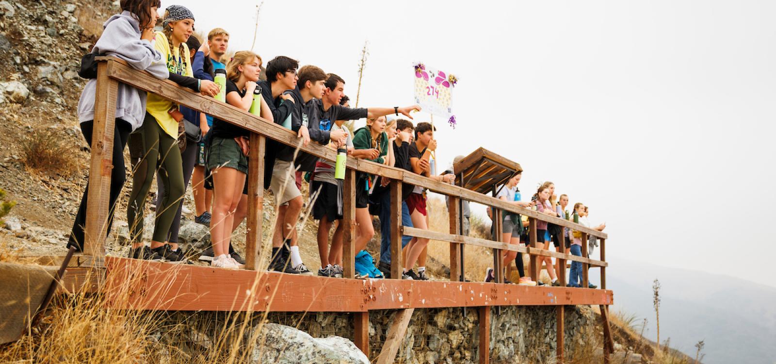 Many WOW groups hiked the Cal Poly P and took in stunning views of campus and San Luis Obispo.