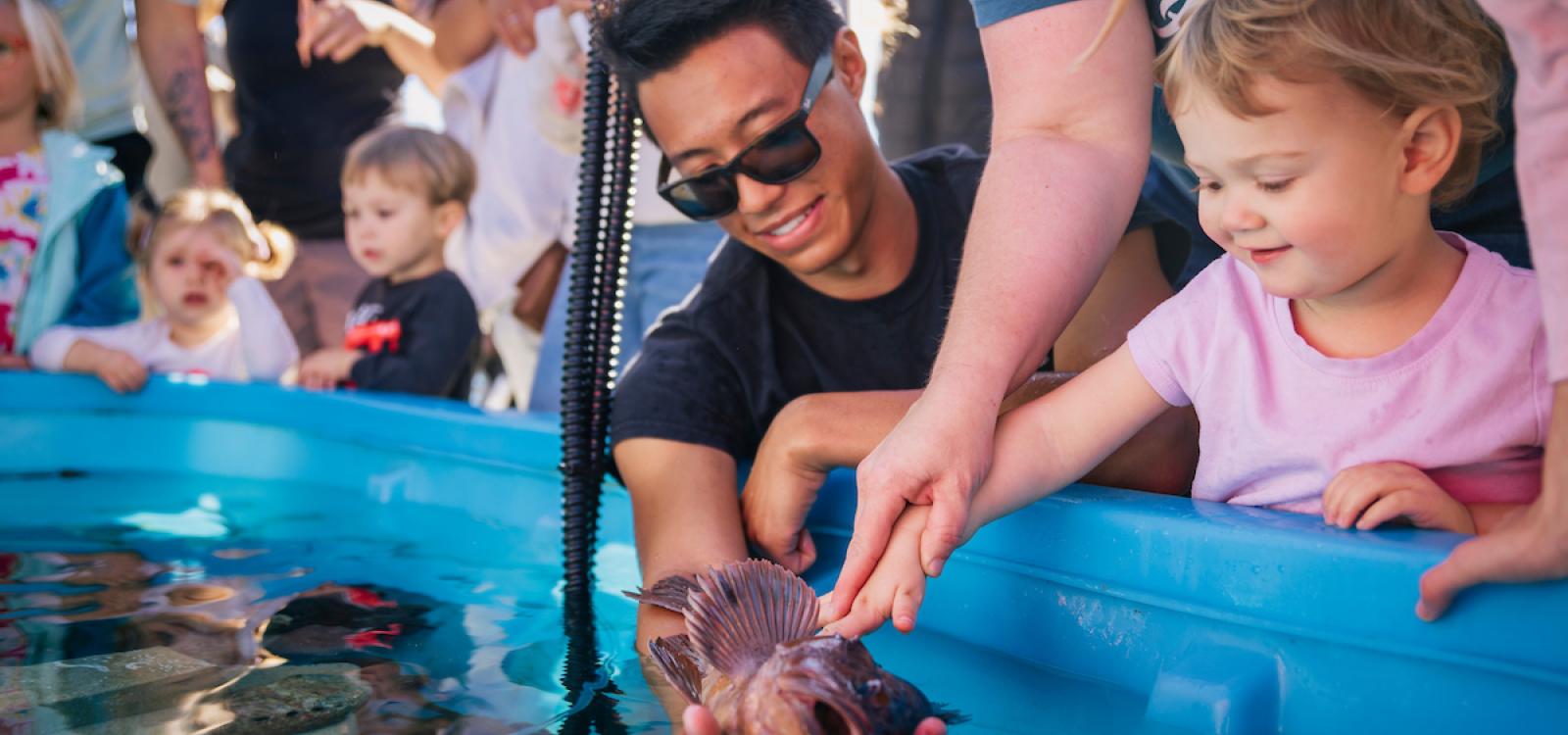 Cal Poly’s Center for Coastal Marine Sciences held its open house at the Cal Poly Pier in October. The event brings local community members together with students and faculty at Cal Poly to learn more about research done at the pier. 