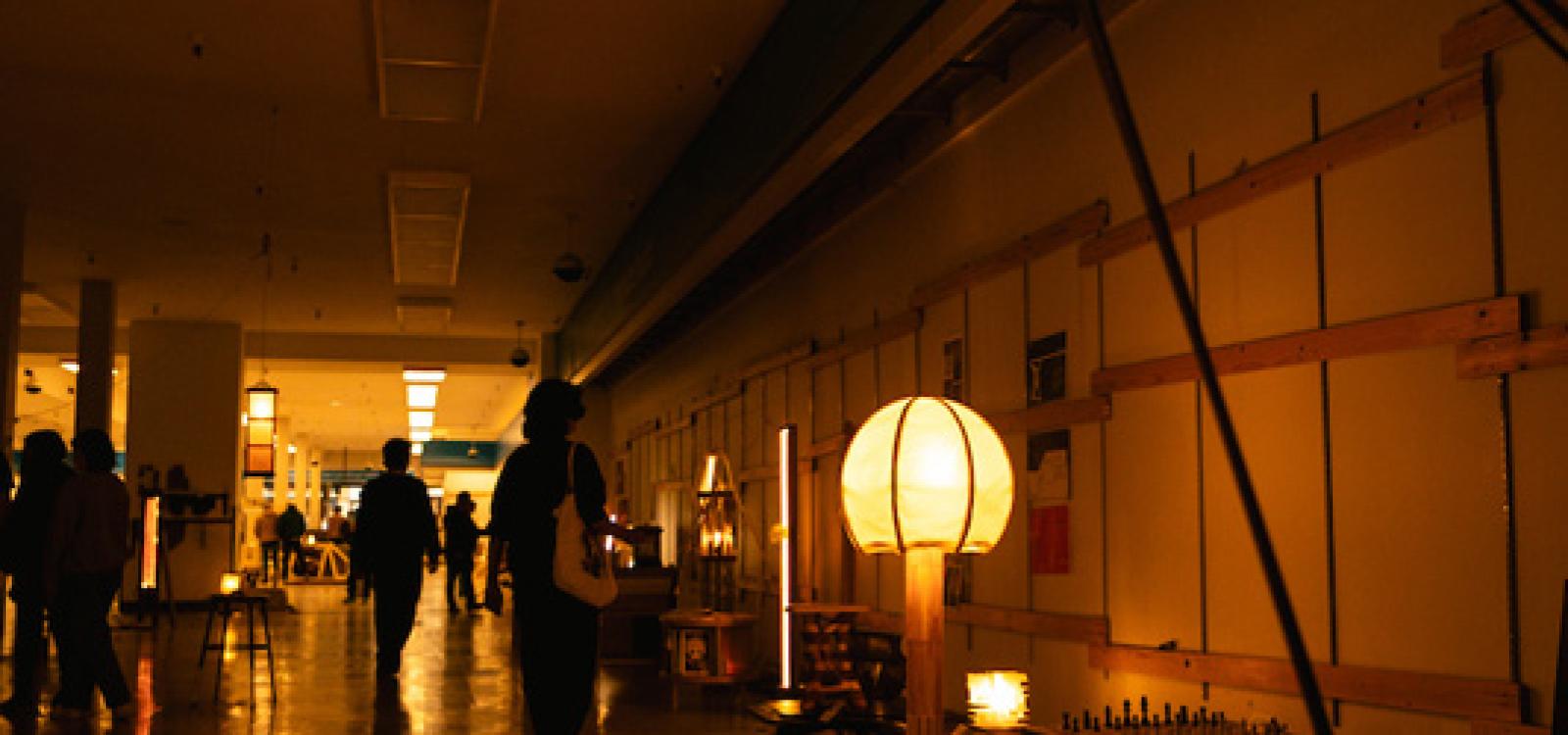 Student pieces on display during the Vellum competition.