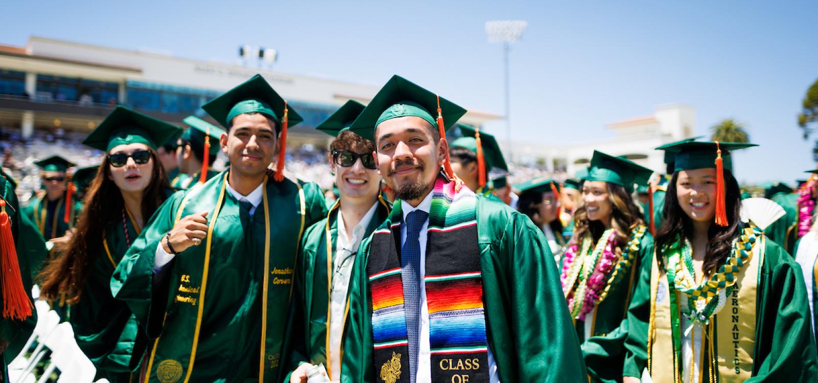 Graduates at the College of Engineering commencement.