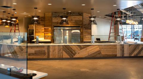 The view of the public area of the new 1901 Marketplace
