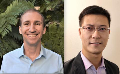 Headshots of Trevor Cardinal and Long Wang.