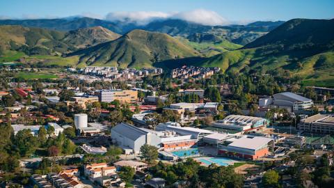 An aerial view of Cal Poly.