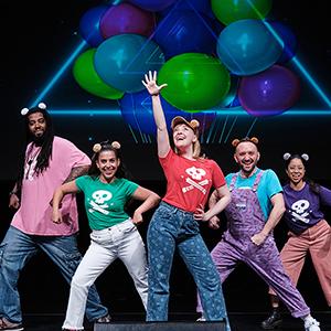 The Story Pirates performing on stage.