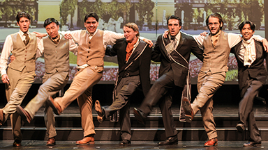 Members of Student Opera Theatre performing on stage.
