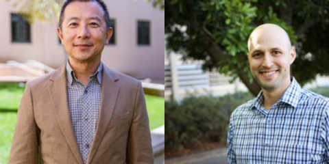 Headshots of Leida Chen (left) and David Askay.