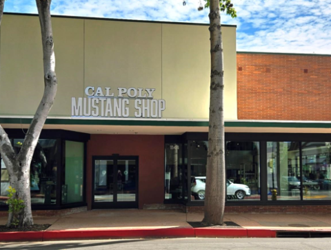 The Mustang Shop at the corner of Chorro and Marsh streets.