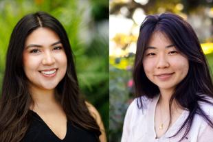 A composite image showing awardees Denis Gonzalez-Reyes and Tabitha Lee Chon.
